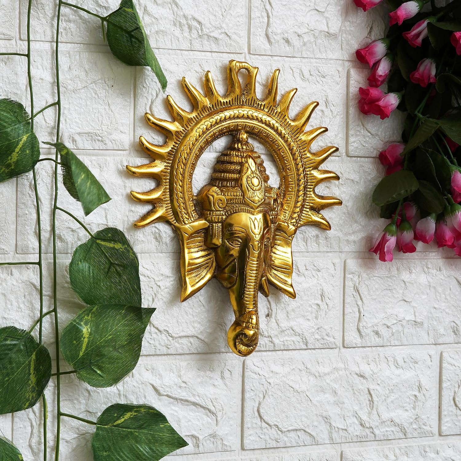 Brass Ganesha Sun Aura