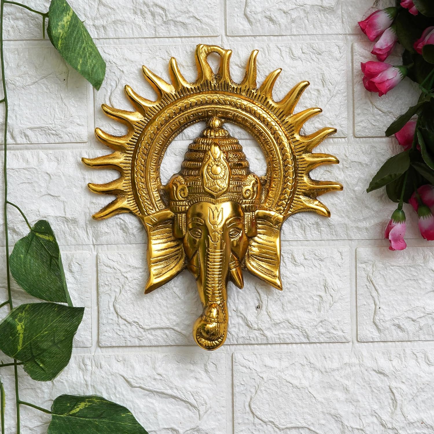 Brass Ganesha Sun Aura