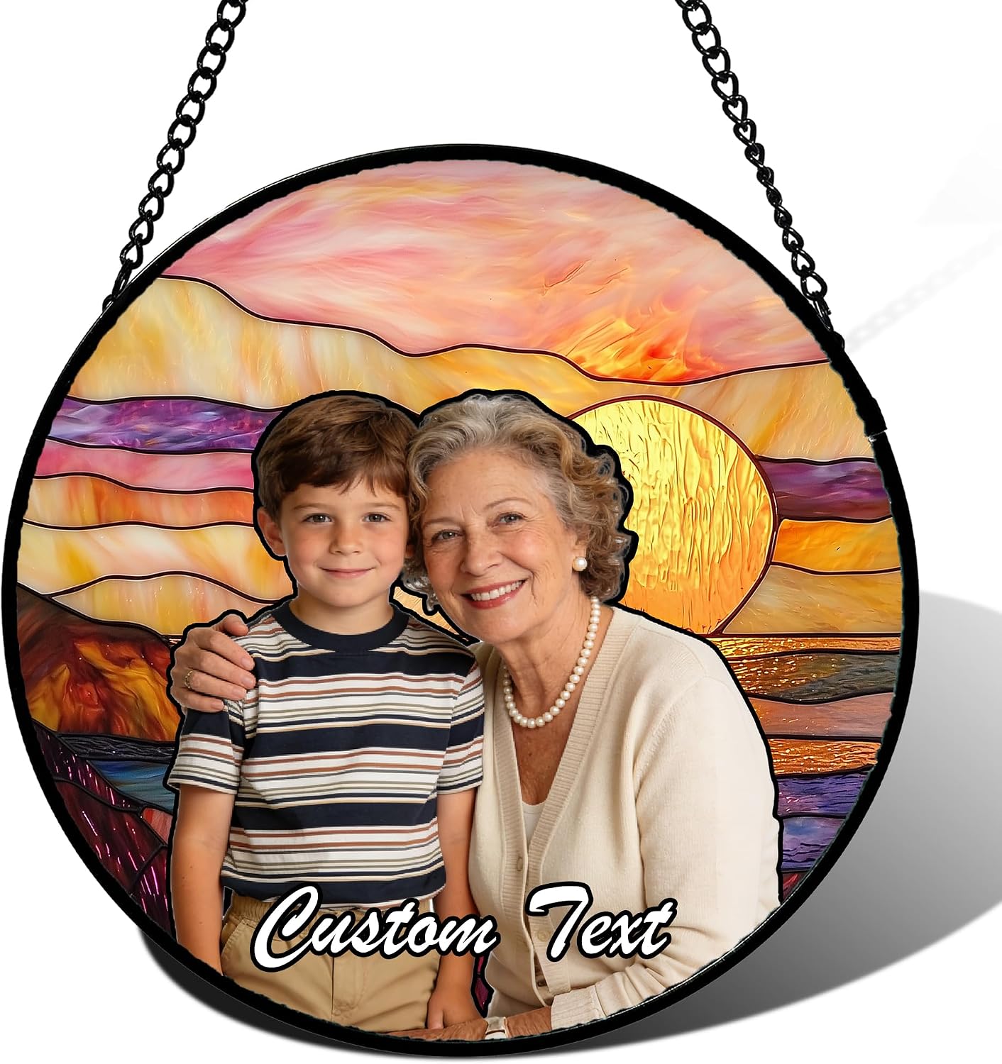 Sunset Forest Stained Glass