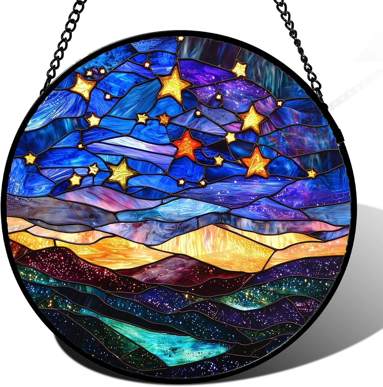 Sunset Forest Stained Glass