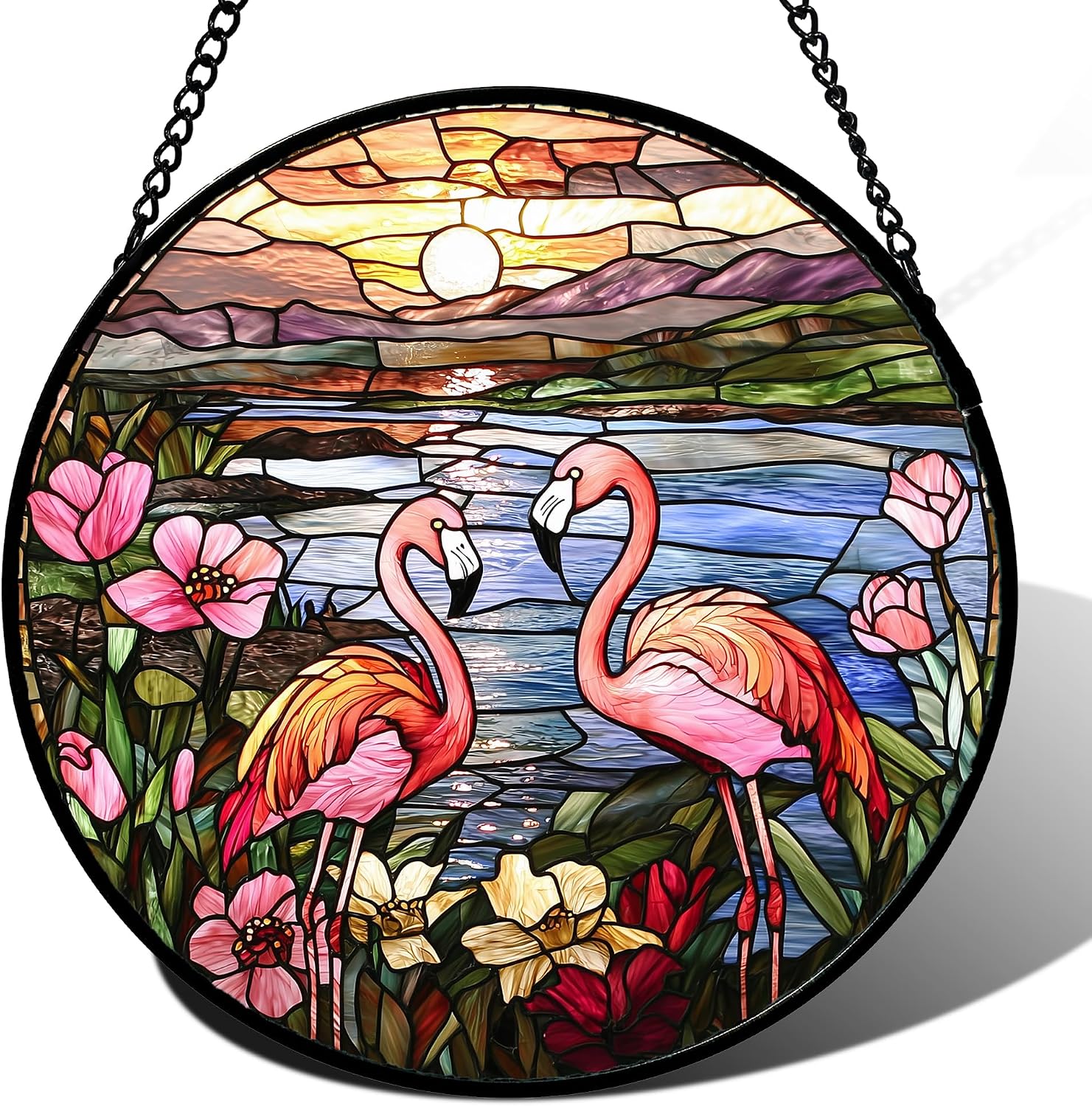 Sunset Forest Stained Glass