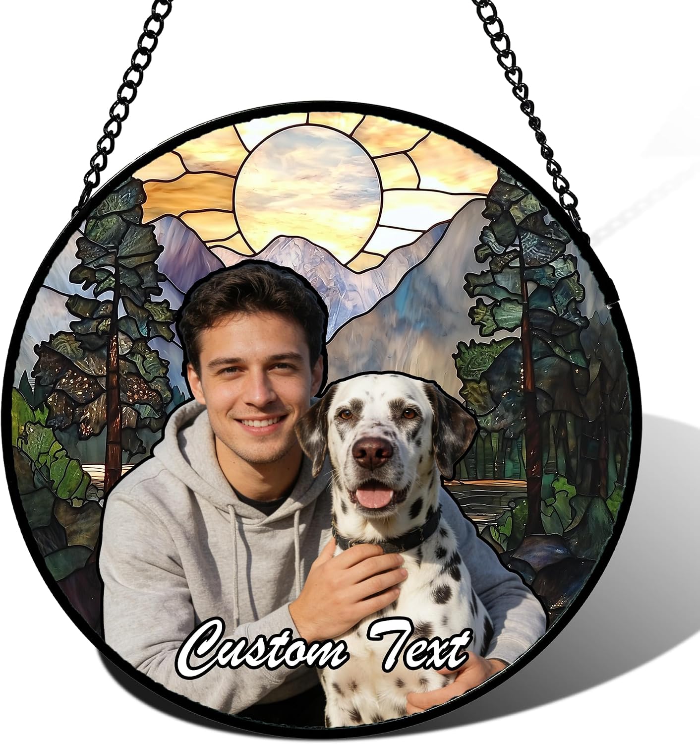 Sunset Forest Stained Glass