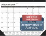 Giant 2026-2027 Desk Calendar