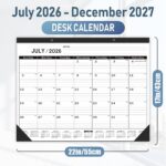 Extra Large Desk Calendar 2026-2027