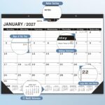 Extra Large Desk Calendar 2026-2027