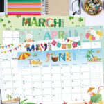 Seasonal Theme Desk Calendar 2026-2027
