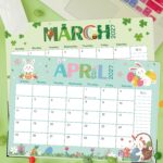 Seasonal Theme Desk Calendar 2026-2027