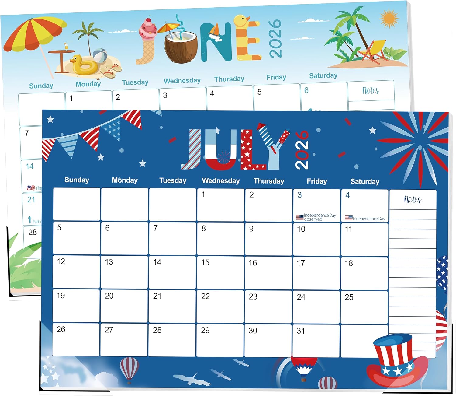 Monthly Desk Calendar Seasonal Theme Desk Calendar 2026-2027