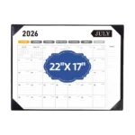 Large Black Desk Calendar 2026-2027