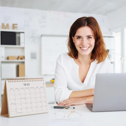 Minimalist Standing Desk Calendar 2026-2027