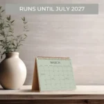 Minimalist Standing Desk Calendar 2026-2027