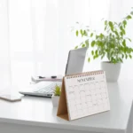 Minimalist Standing Desk Calendar 2026-2027