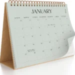 Minimalist Standing Desk Calendar 2026-2027