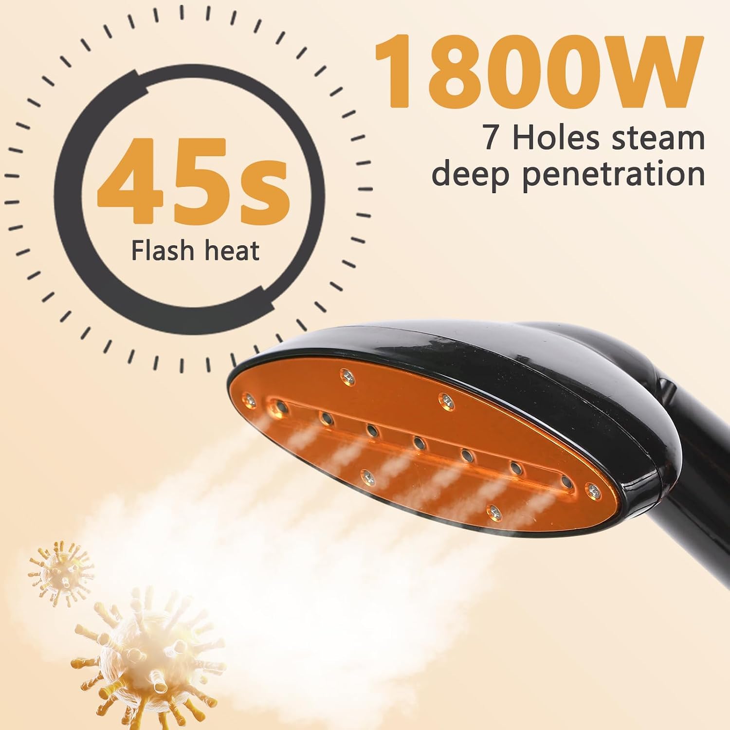 Professional Black Garment Steamer