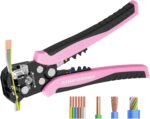 Self-adjusting wire stripper and crimper tool