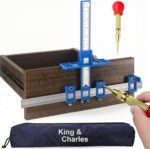 Cabinet hardware jig kit with auto punch