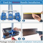 Cabinet hardware jig kit with auto punch