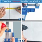 Cabinet hardware jig kit with auto punch