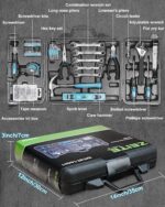 144-piece home repair and DIY tool kit