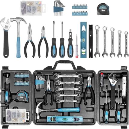 144-piece home repair and DIY tool kit