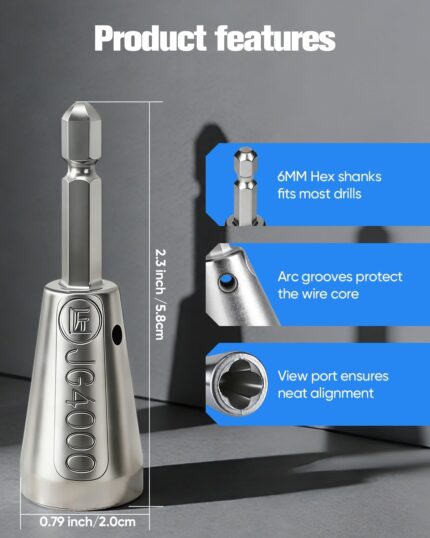Automatic wire twister tool for drill