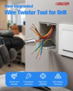 Automatic wire twister tool for drill