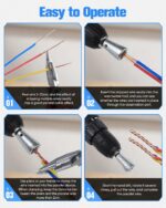 Automatic wire twister tool for drill