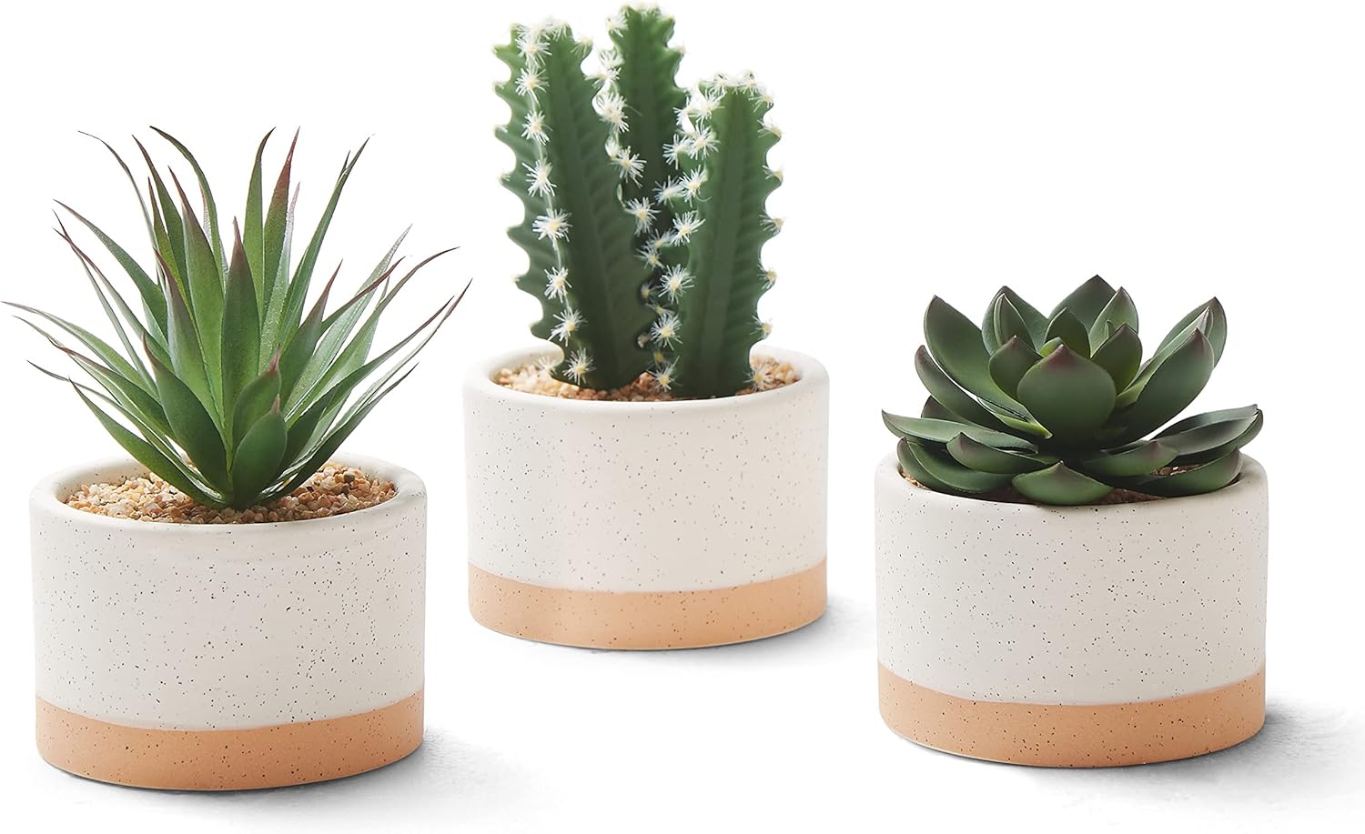Mini Artificial Succulent & Cactus Trio