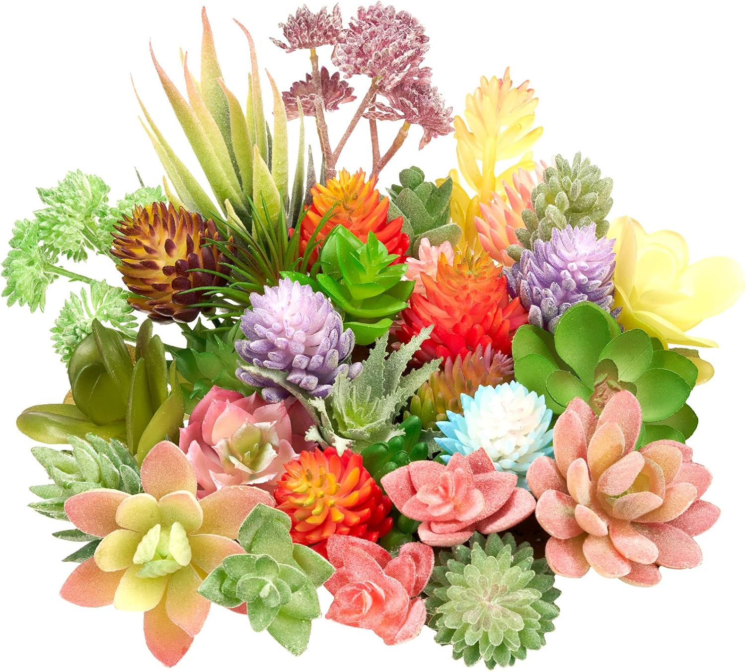 Mini Artificial Succulents Vibrant Artificial Succulent Picks