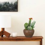 Faux Cactus & Succulent Arrangement - Hình 5