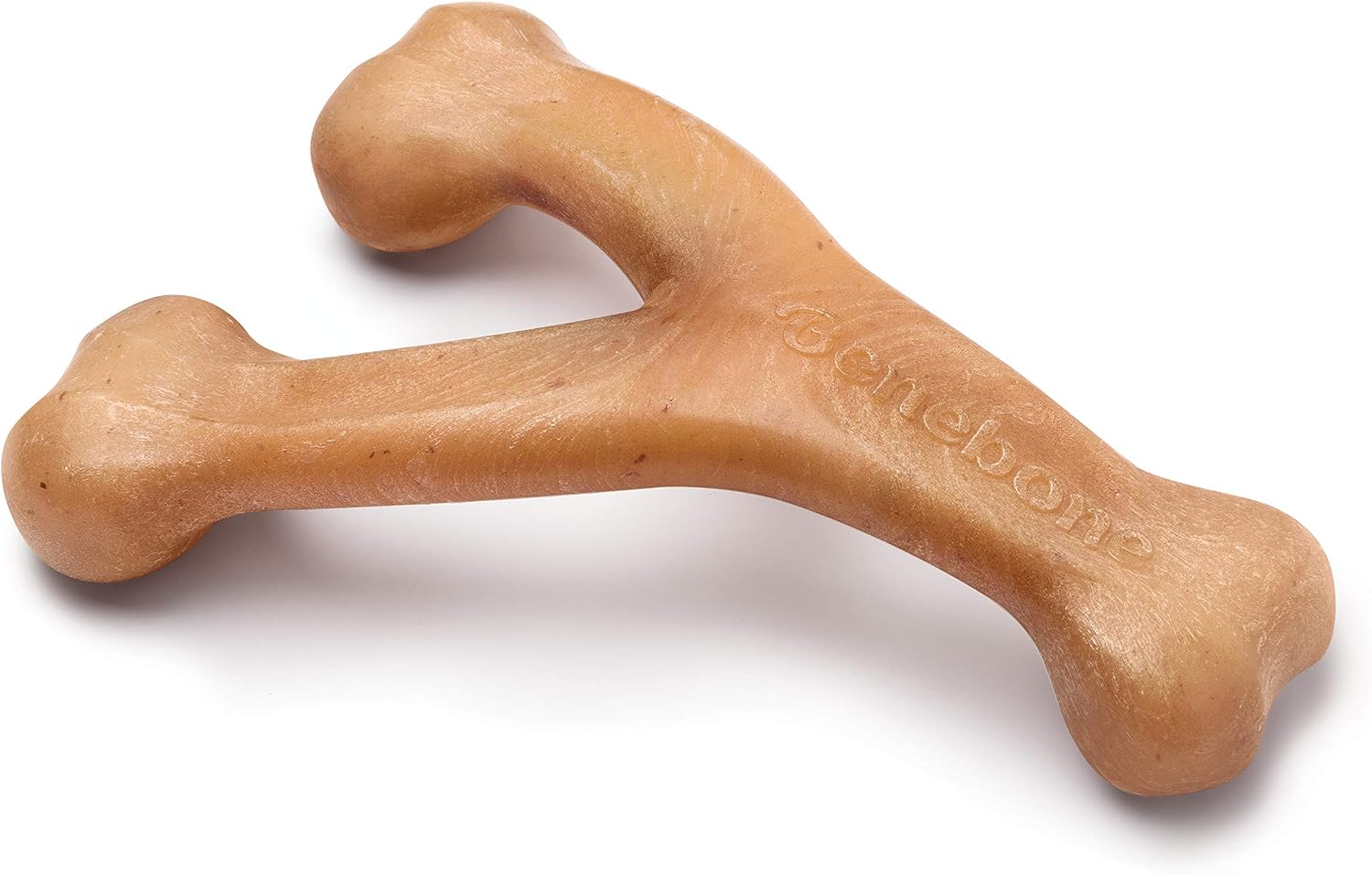 Benebone Wishbone Durable Dog Chew Toy for Aggressive Chewers, Real Bacon, Made in USA, Medium | Durable, Super Chewer, Made