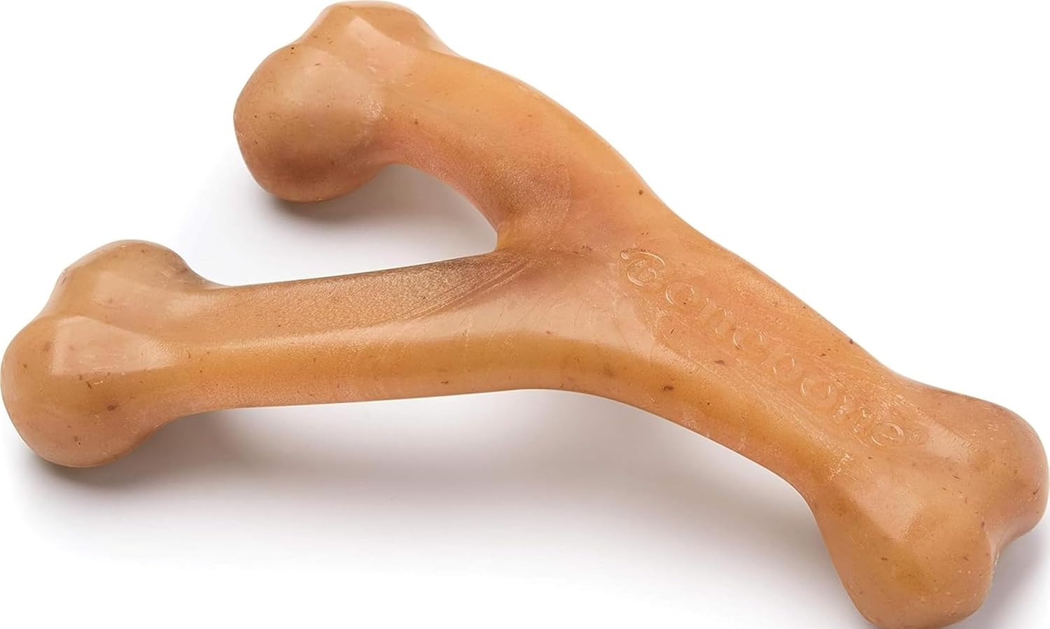 Benebone Wishbone Durable Dog Chew Toy for Aggressive Chewers, Real Bacon, Made in USA, Medium | Durable, Super Chewer, Made