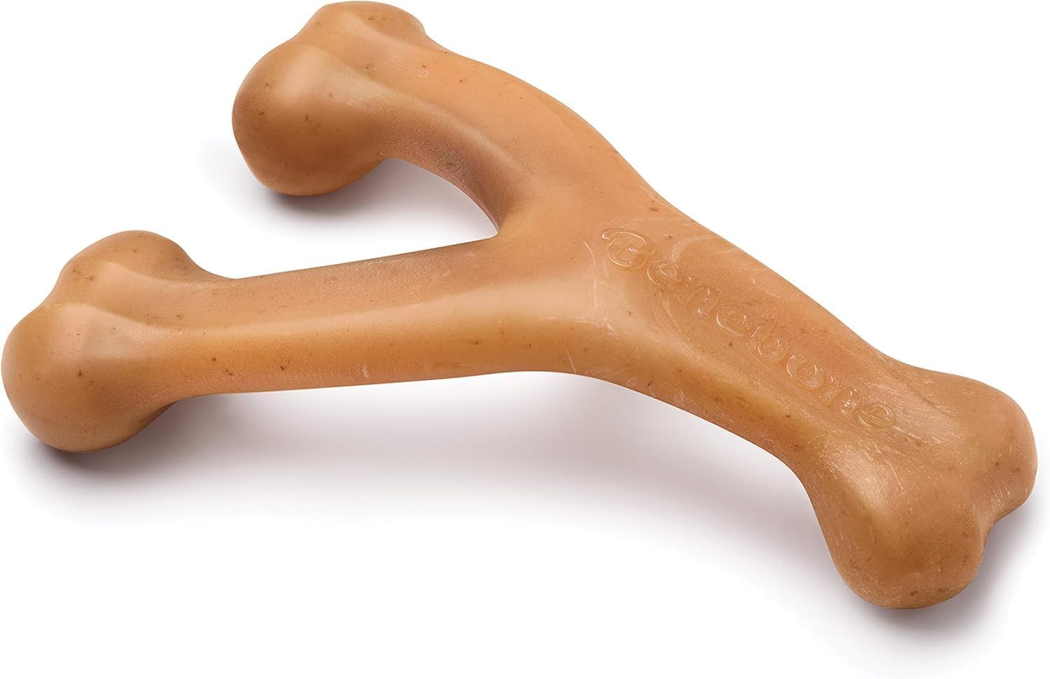 Benebone Wishbone Durable Dog Chew Toy for Aggressive Chewers, Real Bacon, Made in USA, Medium | Durable, Super Chewer, Made