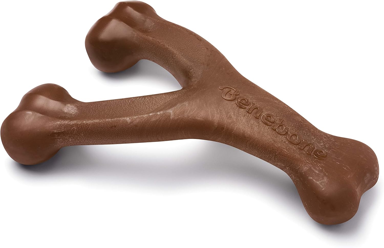 Benebone Wishbone Durable Dog Chew Toy for Aggressive Chewers, Real Bacon, Made in USA, Medium | Durable, Super Chewer, Made