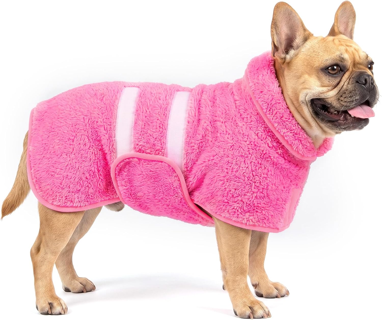 Dog Bathrobe, Super Absorbent for Small to Large Dogs, Dark Blue XL | Dog Robes with Soft Fleece, Warm & Cozy, Adjustable Fit