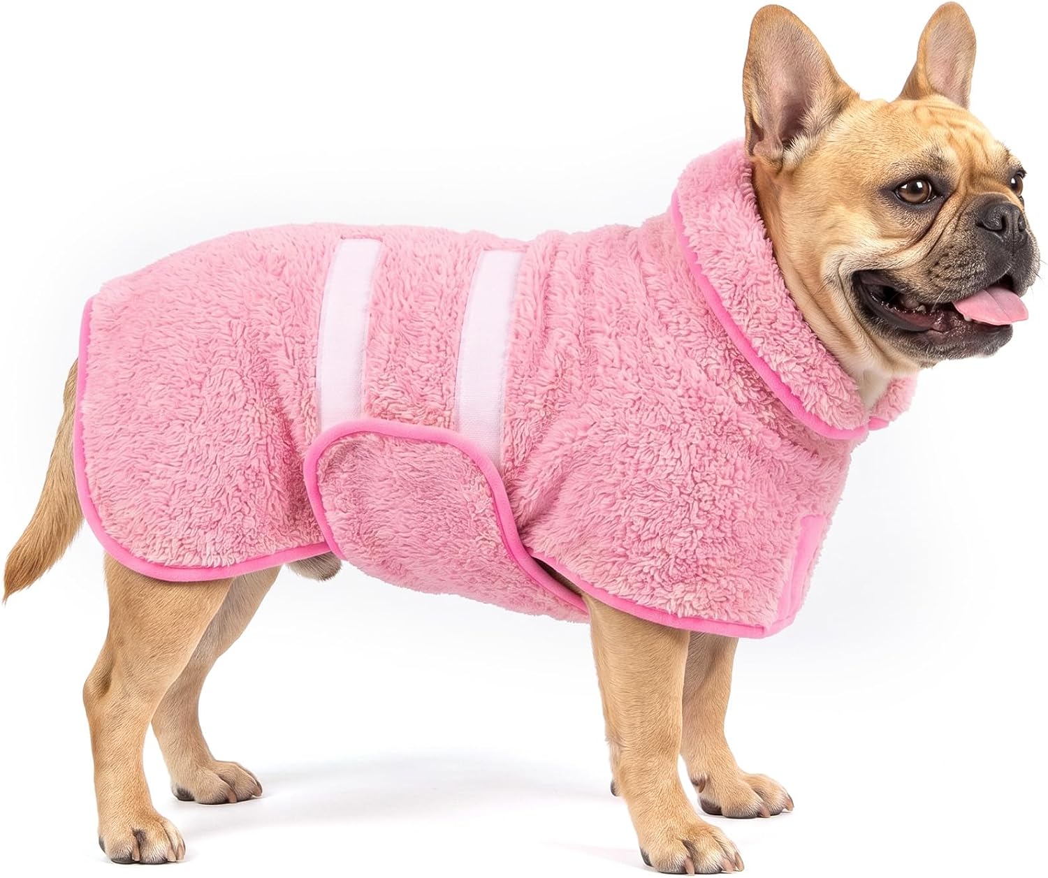 Dog Bathrobe, Super Absorbent for Small to Large Dogs, Dark Blue XL | Dog Robes with Soft Fleece, Warm & Cozy, Adjustable Fit