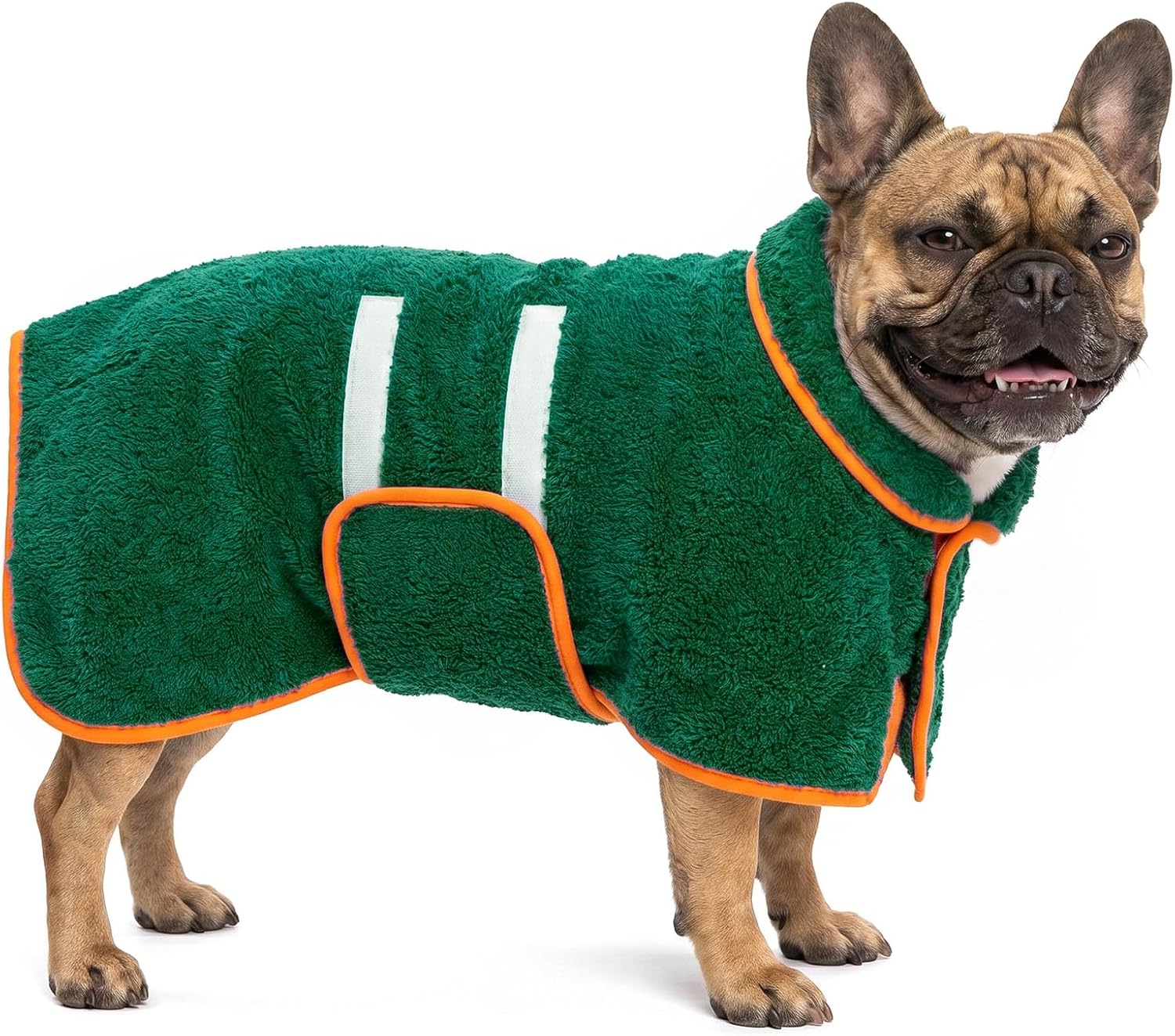 Dog Bathrobe, Super Absorbent for Small to Large Dogs, Dark Blue XL | Dog Robes with Soft Fleece, Warm & Cozy, Adjustable Fit