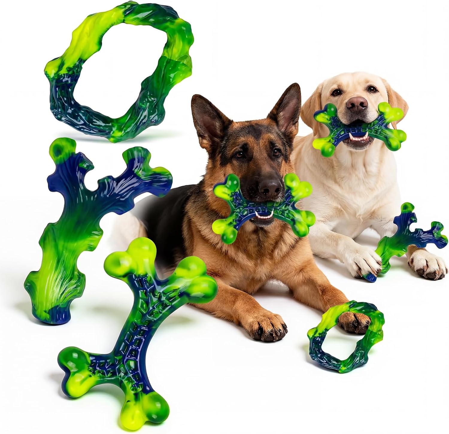 Frienhund Tough Dog Toys for Aggressive Chewers 3 Pack, Indestructible Dog Toys for Large Dogs, Dog Chew Toys, Aggressive Che