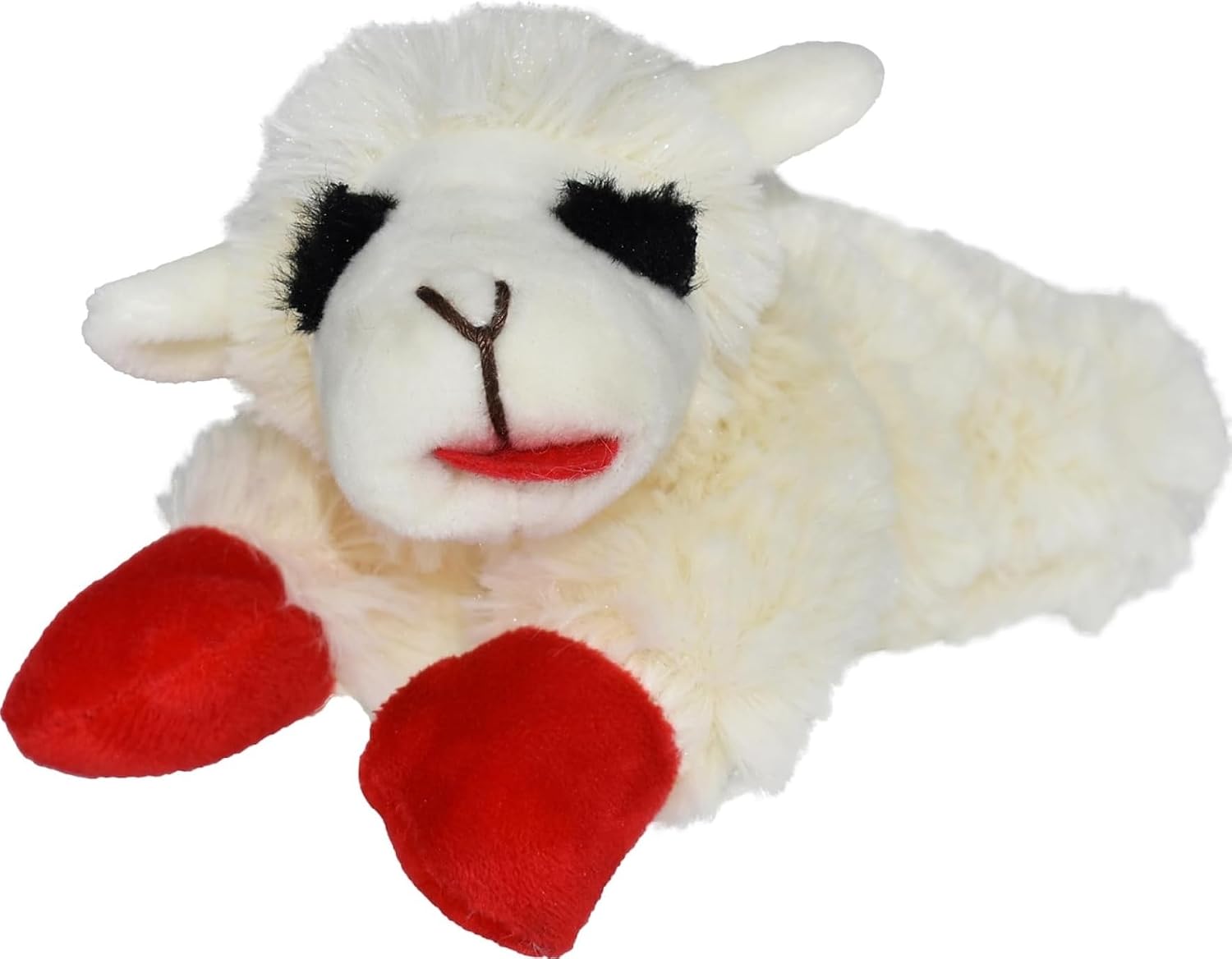Multipet Lamb Chop Dog Plush Toy – Squeaky Toy for All Dogs – Extra Soft Plush – Stuffed Animal Dog Toy for Cuddling & Playin