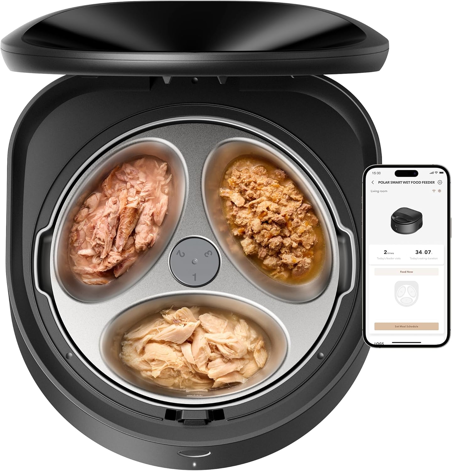 PETLIBRO Automatic Wet Food Cat Feeder 2026 New Version with Semiconductor Cooling, Refrigerated 3 Fresh Meals in 3 Days, App