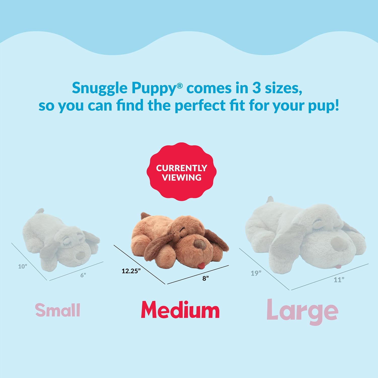 Snuggle Puppy Heartbeat Toy, Calming Comfort, Medium Breeds – Biscuit | Calming heartbeat toy, crate training comfort, heat p