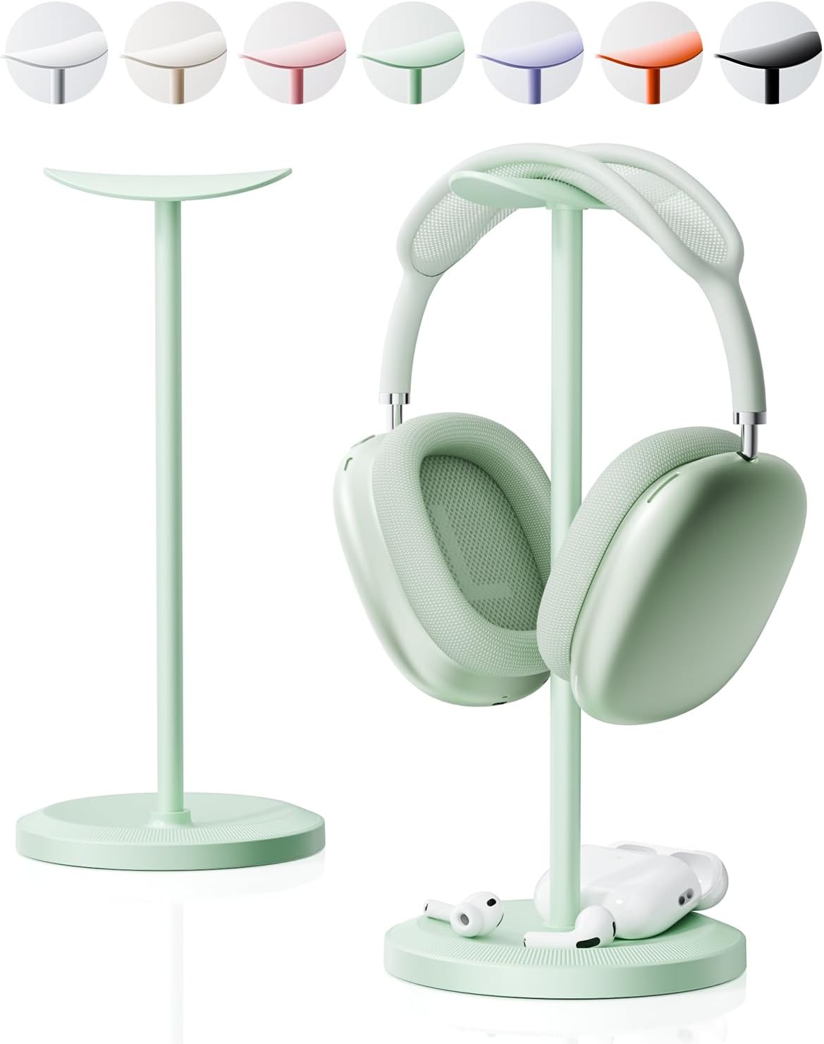 Tiiletzote Headphone Stand, Desktop Headset Holder, Orange | Earphone Stand, Gaming Headphone Hanger, Enlarged Headrest Heavy Base, Office Desk Accessories for All Headphones Size - Image 14