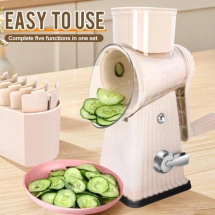 Manual Rotary Vegetable Slicer
