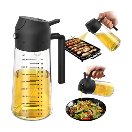 2-in-1 Glass Oil Dispenser & Sprayer