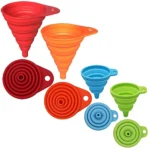 Collapsible Silicone Funnel Set