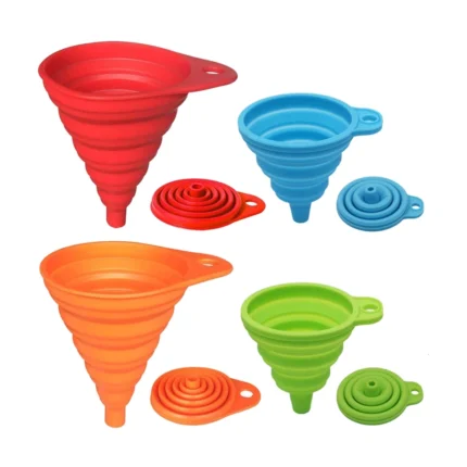 Collapsible Silicone Funnel Set