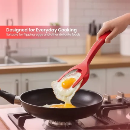 Red Silicone Spatula Tongs