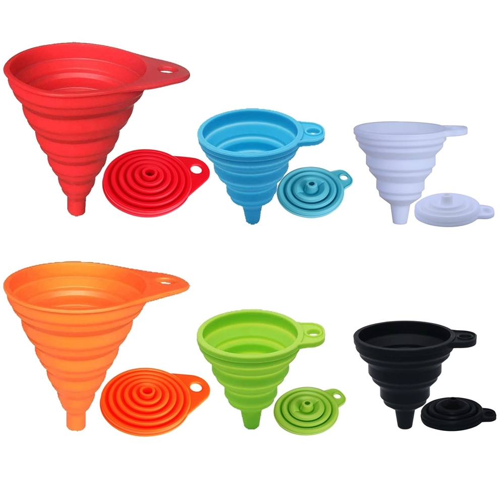Collapsible Silicone Funnel Set