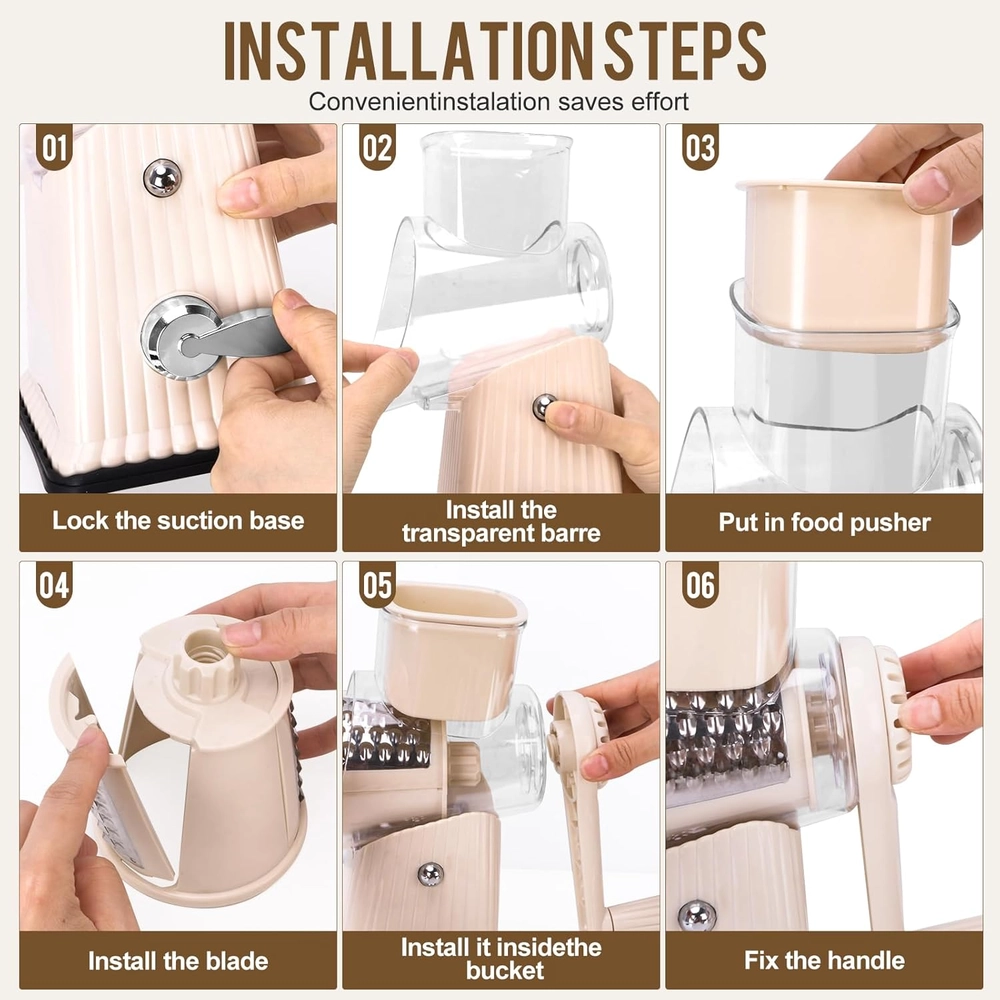 Manual Rotary Vegetable Slicer