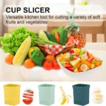 Versatile Fruit & Vegetable Cup Slicer Set